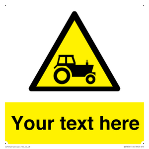 Custom warning farm machinery